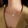 Yocoyee Delicate Saturn Planet Star Neckalce with Zircon Crystal Collar Choker Necklace for WomenSaturn Planet