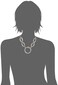 ROBERT LEE Robert Lee Morris Soho Womens Wire Wrapped Open Circle Collar Necklace Twotone 3