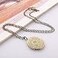 LRESJJIUJ Vintage Engraved Flower Locket Picture Pendant Necklace for Women