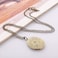 LRESJJIUJ Vintage Engraved Flower Locket Picture Pendant Necklace for Women