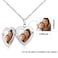 MUERDOU Locket Necklace that Holds Pictures Initial Alphabet Letter Heart Shaped Photo Memory Locket Pendant Necklace J