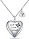 MUERDOU Locket Necklace that Holds Pictures Initial Alphabet Letter Heart Shaped Photo Memory Locket Pendant Necklace P