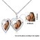MUERDOU Locket Necklace that Holds Pictures Initial Alphabet Letter Heart Shaped Photo Memory Locket Pendant Necklace P