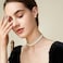 BABEYOND Round Imitation Pearl Choker Necklace Multi Strands Choker 20s Flapper Necklace Accessories for Gatsby Themed Party