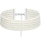 BABEYOND Round Imitation Pearl Choker Necklace Multi Strands Choker 20s Flapper Necklace Accessories for Gatsby Themed Party