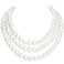 BABEYOND Round Imitation Pearl Necklace Vintage Multi Strands Necklace 20s Flapper Necklace for Party