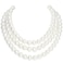 BABEYOND Round Imitation Pearl Necklace Vintage Multi Strands Necklace 20s Flapper Necklace for Party