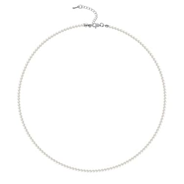 BABEYOND Round Imitation Pearl Necklace Wedding Pearl Necklace for Brides