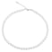 WELLKAGE Imitation Pearl Necklace Wedding Pearl Necklace for Women6mm