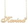 A168A Karina Custom Name Necklace Customized Personalized Plated Name Necklace for Mother Daughter Christmas New Year Gold