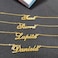 A168A Karina Custom Name Necklace Customized Personalized Plated Name Necklace for Mother Daughter Christmas New Year Gold