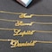 A168A Karina Custom Name Necklace Customized Personalized Plated Name Necklace for Mother Daughter Christmas New Year Gold