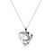 Alsanix Sterling Silver Diamond Accent Love Knot Pendant Necklace Forever Love Knot Infinity Necklace for Women