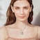 Alsanix Sterling Silver Diamond Accent Love Knot Pendant Necklace Forever Love Knot Infinity Necklace for Women
