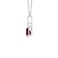 Angara 043 ct Ruby Teardrop Necklace with Diamond in Sterling Silver for Women ProngSet Natural Ruby VBale Pendant July Birthday Gemstone Jewelry Gift 6x4mm