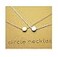 Baydurcan Dot Necklace Simple Pendant Chain Necklace with Message Card Gift Card dot s