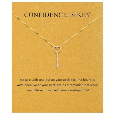 Baydurcan Key Necklaces for Women Pendant Charm Heart Necklace for Teens