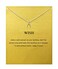 Baydurcan Wish Fishbone Necklace with Message Card birthday Gift Card Fishbone