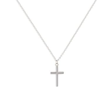 Befettly Tiny Cross Necklace Women Silver Dainty Polished Faith Cute Crucifix Pendant Neckalce