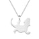 BEKECH Bearded Dragons Necklace Lizard Gift Gecko Lizard Charm Pendant Necklace Animal Lizard Jewelry Pet Lizard Reptile Gift