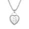 Vanstart CALIS Womens Silver Initial Necklace Stainless Steel Love Heart Tiny Letter Necklace Personalized Name Jewelry for Girlfriend Gift Alphabet Letter S