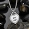 Vanstart CALIS Womens Silver Initial Necklace Stainless Steel Love Heart Tiny Letter Necklace Personalized Name Jewelry for Girlfriend Gift Alphabet Letter S