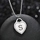 Vanstart CALIS Womens Silver Initial Necklace Stainless Steel Love Heart Tiny Letter Necklace Personalized Name Jewelry for Girlfriend Gift Alphabet Letter S