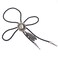 COOLLA Bolo tie Handmade Hat Feather Western Cowboy Black Vintage Pendant for WomenMen Silver