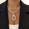 CSIYANJRY99 Chunky Gold Layered Necklaces for Women Trendy Stack Chain Necklace Dainty Retro Toggle Clasp Cuban Chain Necklaces