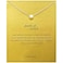 LANG XUAN Good Luck Pearl Pendant Friendship Chain Necklace with Meaning Card for Women Silver Gift