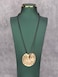 JAOYU Hippie Necklace for Women Boho Pendant Vintage Leather Long Necklace Chunky Adjustable Gold Circle Statement Jewelry