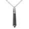 Justinstones Natural Hematite Gemstone Hexagonal Pointed Reiki Chakra Pendant Necklace 20 Inch Highgrade Iron Gift Box