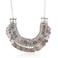 LUREME Vintage Engraved Coin Bib Statement Necklace Clavicle Necklace 01003295 Antique Silver