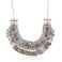 LUREME Vintage Engraved Coin Bib Statement Necklace Clavicle Necklace 01003295 Antique Silver