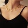 Lydow Charm Necklace for Women Shell Beach Summer Sun Starfish Turtle Necklaces Pendant Seashell Boho Jewelry Gifts Paperclip Chain Beachy Her