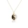 MANZHEN Yin Yang Necklace Black and White Balance Symbol Pendant Necklace Gold