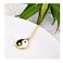 MANZHEN Yin Yang Necklace Black and White Balance Symbol Pendant Necklace Gold