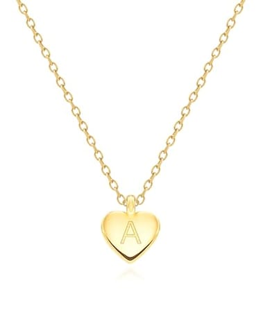 MIDDLUX Heart Necklaces for Women Initial Necklaces for Women Name Heart Initial Necklace A Necklace