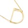 MOMOL Sideways Initial Necklace for Women Gold Plated Large Letter Necklace