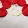 MOMOL Sideways Initial Necklace for Women Gold Plated Large Letter Necklace
