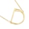 MOMOL Sideways Initial Necklace for Women Gold Plated Large Letter Necklace