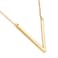 MOMOL Sideways Initial Necklace for Women Gold Plated Large Letter Necklace