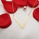 MOMOL Sideways Initial Necklace for Women Gold Plated Large Letter Necklace