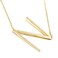 MOMOL Sideways Initial Necklace for Women Gold Plated Large Letter Necklace