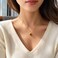 Monsefi Gold Tiger Eye Necklace for Women Small Pendant Everyday Jewelry