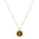 Monsefi Gold Tiger Eye Necklace for Women Small Pendant Everyday Jewelry