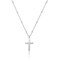 Moodear Silver Cross Necklace for Women Sterling Silver Cross Pendant