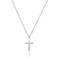 Moodear Silver Cross Necklace for Women Sterling Silver Cross Pendant