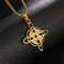 NIGHTCRUZ Witches Knot Necklace Celtic Knot Pendant with Triquetra Trinity