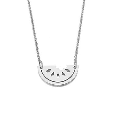 NOUMANDA Small Dainty Watermelon Pendant Necklace Fashion Fruit Element Summer Style Pendants Jewelry Silver